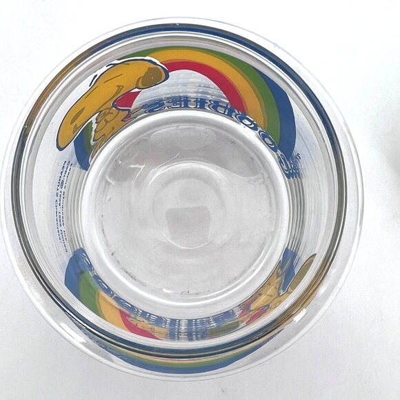 Vintage Peanuts Snoopy & Woodstock Rainbow Glass Goodies Cookie Candy Jar 7" - Picture 7 of 13